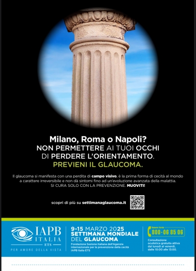 &quot;World Glaucoma week&quot;, Messina: Lunedì 10 e Mercoledì 12 marzo visite di controllo gratuite nell&#039;ambulatorio oculistico dell&#039;Uici