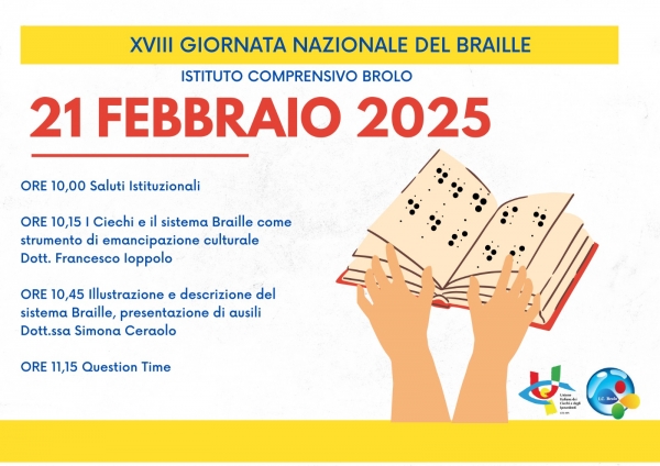 La locandina dell&#039;edizione 2025 che si svolge all&#039;Istituto comprensivo di Brolo