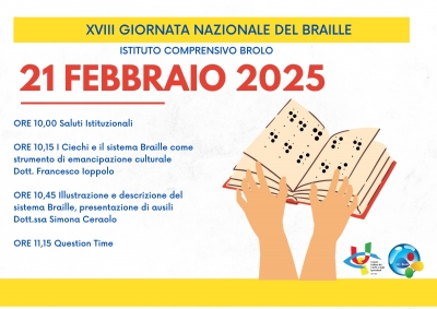 La locandina dell&#039;edizione 2025 che si svolge all&#039;Istituto comprensivo di Brolo